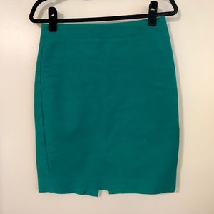 J Crew No. 2 Pencil Skirt - Kelly Green